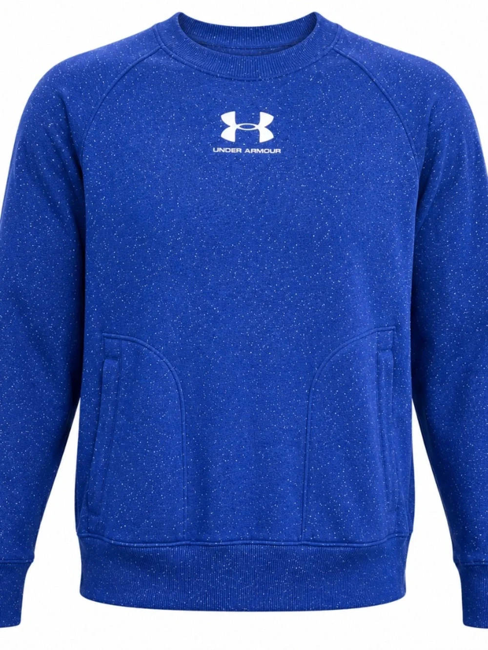 UA Under Armour Cotton Solid Sweatshirt Sweater Pullover Blue Loose Men’s Large